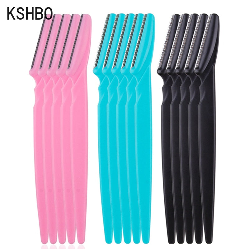 3/10/15 Pcs Professional Trimmer Safe Blade Shaping Knife Eyebrow Blades Face Hair Removal Scraper Shaver Makeup Beauty Tools