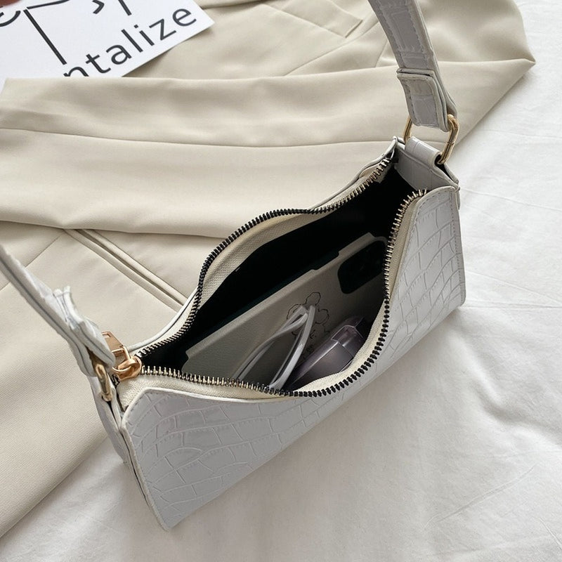 Fashion Exquisite Shopping Bag Retro Casual Women Totes Shoulder Bags Female Leather Solid Color Chain Handbag for Women 2022