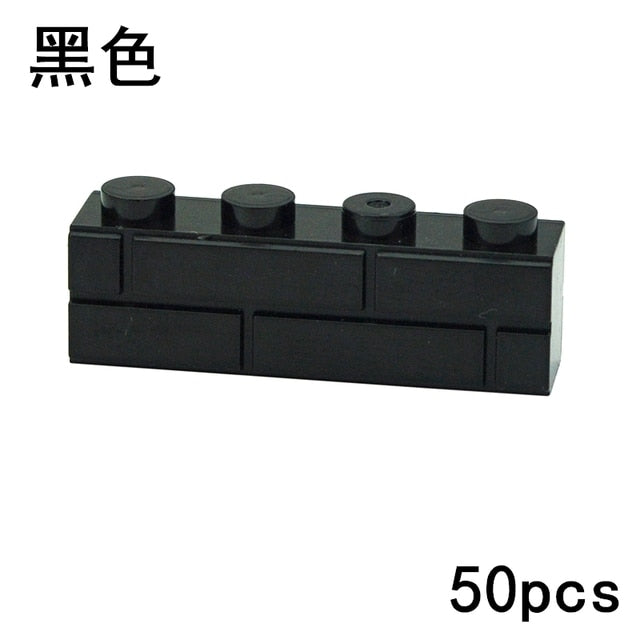 Thick Wall Figures Bricks Compatible 98283 15533 DIY 1x2 1x3 1x4 1+2 Dots Building Blocks Educational House Contruction Toys