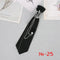 Hand Made Black Ribbon Tie Crystal Rhinestone Jewelry Men Shirts Hot New Girl Boys Collar Neck Ties School Uniform Women Necktie
