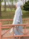 Ramadan Eid Fashion Puff Sleeve Muslim Abayas Robe Musulmane Abaya Elegant Silky Muslim Arab Worship Service Clothing Wy824