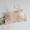 Fashion Summer Sexy Bras for Women Push Up Lingerie Ice Silk Seamless Word Sling Female Tube Top 2022 White Bralette Top Tanks