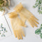 Women Gloves Lace Full Finger Gloves Short Tulle Gloves Bridal Gloves Stretchy Lotus Leaf Sheers Black Mittens Wedding Gloves
