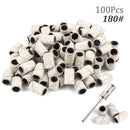 100pcs 80''/120''/180" Nail Art Sanding Bands Gel Polish Remover Tool Accessory for Electric Nail Machine Nail Drill Bits