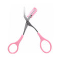 1 Pcs 3 Colors Eyebrow Trimmer Scissors with Comb Eyelash Hair Scissors Stainless Steel Eyebrow Razor Grooming Wenkbrauw Trimmer