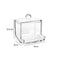 Acrylic Makeup Organizer Cotton Pad Storage Box For Cotton Swabs Rod Cosmetics Jewelry Organizer with Bamboo Lid Repacking Boxes