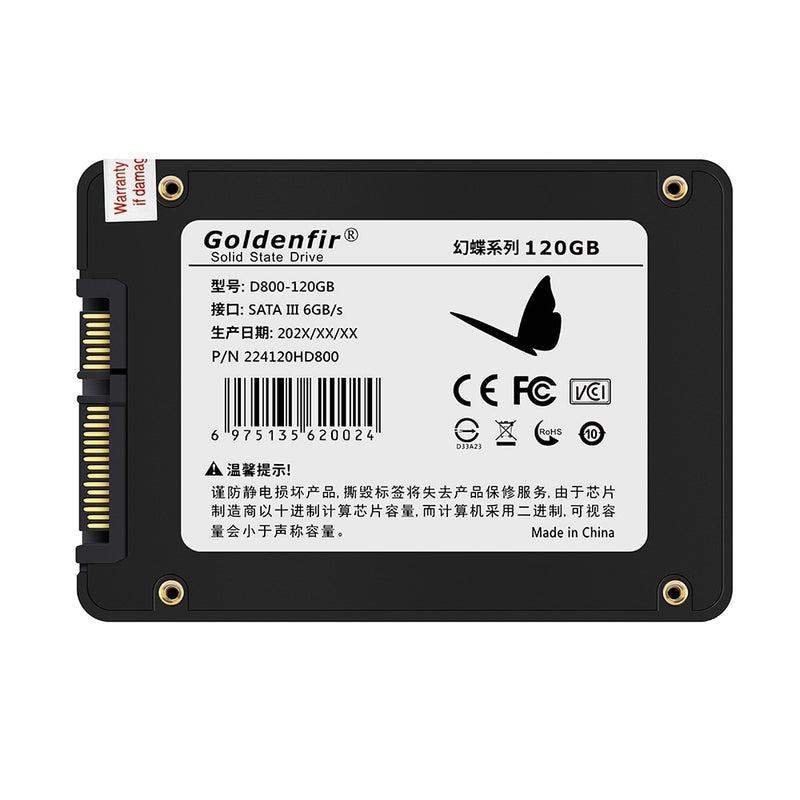 Goldenfir  SSD 120GB 128GB  SATAIII SSD 240GB 256GB hd 1TB 2TB 512GB 500GB 480GB  solid state hard disk  2.5 for Laptop