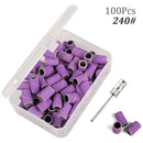 100pcs 80''/120''/180" Nail Art Sanding Bands Gel Polish Remover Tool Accessory for Electric Nail Machine Nail Drill Bits
