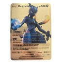 Newest Pokemon Vmax V GX EX Shiny Gold Metal Card PV French Game Tag Team Fighting Ordering Series Child Christmas Gift