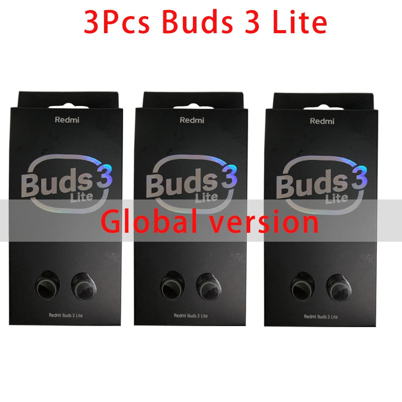 3/6/10pcs Xiaomi Redmi Buds 3 Youth Lite Edition Bluetooth 5.2 Earphones TWS true wireless headset Touch Control noise reduction