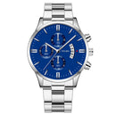 Fashion Mens Sports Watches Luxury Men Stainless Steel Quartz Wrist Watch for Man Business Casual Leather Watch часы мужские