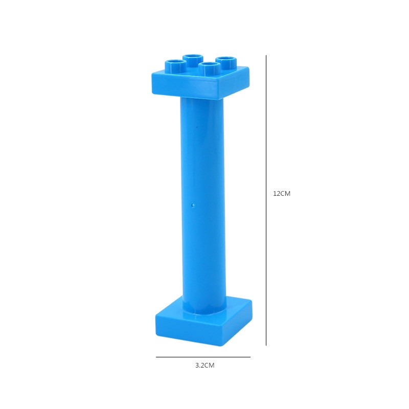 Big Building Blocks Compatible Slide Swing Seesaw Park Playground Series Large Bricks Children Educational Creative Toy Kid Gift