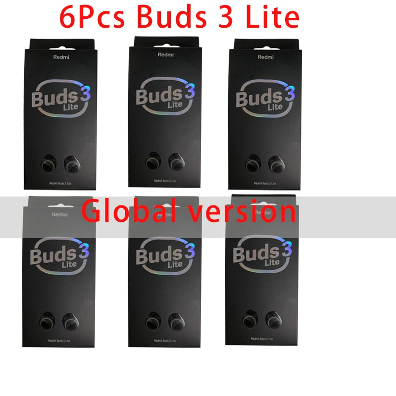 3/6/10pcs Xiaomi Redmi Buds 3 Youth Lite Edition Bluetooth 5.2 Earphones TWS true wireless headset Touch Control noise reduction