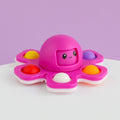 3IN1 Flip Octopus Poppit Toy Finger Spinner Toys Anti Stress Hand Fingertip Gyro Push Bubble Pop Change Face Poppit Toy Sensory
