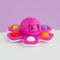3IN1 Flip Octopus Poppit Toy Finger Spinner Toys Anti Stress Hand Fingertip Gyro Push Bubble Pop Change Face Poppit Toy Sensory