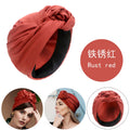 French Vintage Turban Hat Fashion Female Bandana Headband Women&#39;s Hair Cover Cap Ladies Head Wraps Muslim Headscarf Bonnet