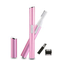Electric Eyebrow Trimmer Razor Brow Shaping Portable Shaving with Duals Cutter Head Design Washable Hair Trimmer Razor Tools