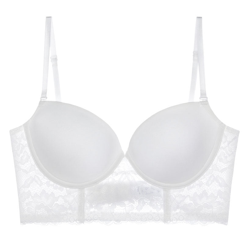 Backless Bra Invisible Bralette Lace Wedding Bras Low Back Underwear Push Up Brassiere Women Seamless Lingerie Sexy Corset BH
