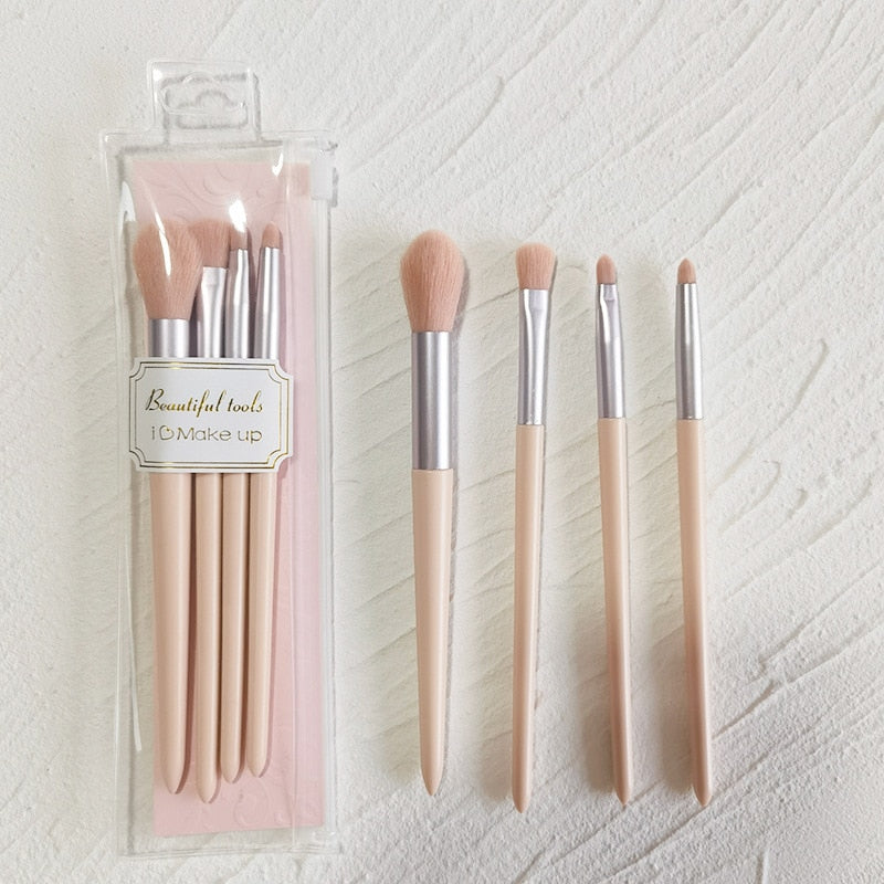 4/6/8Pcs Makeup Brushes Set With Bag Lip Eye Shadow Brush Professional Cosmetic Brushes Kit Travel Mini Makeup Brush beauty tool