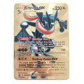 Newest Pokemon Vmax V GX EX Shiny Gold Metal Card PV French Game Tag Team Fighting Ordering Series Child Christmas Gift