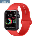 Silicone Bracelet Band For Apple Watch Strap 8 7 6 5 4 3 2 SE 42MM 38MM 44MM 40MM Strap For iWatch 41MM 45MM Smart Watch correa