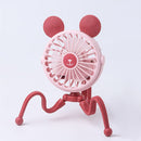 500mAh Stroller Fan Personal Portable Desk Handheld Baby Bed Car Seat Fan USB Rechargeable Fan Mini Stroller Accessories