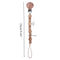 1pc Crochet Bunny Baby Pacifier Clip Chain BPA Free Wooden Beads Appease Soother Chain Clips Newborn Dummy Holder Nipple Clip