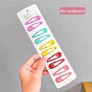 10pcs Snap Hair Clips for Girls Clip Pins BB Hairpins Color Metal Barrettes for Baby Children Women Girls Styling Accessories