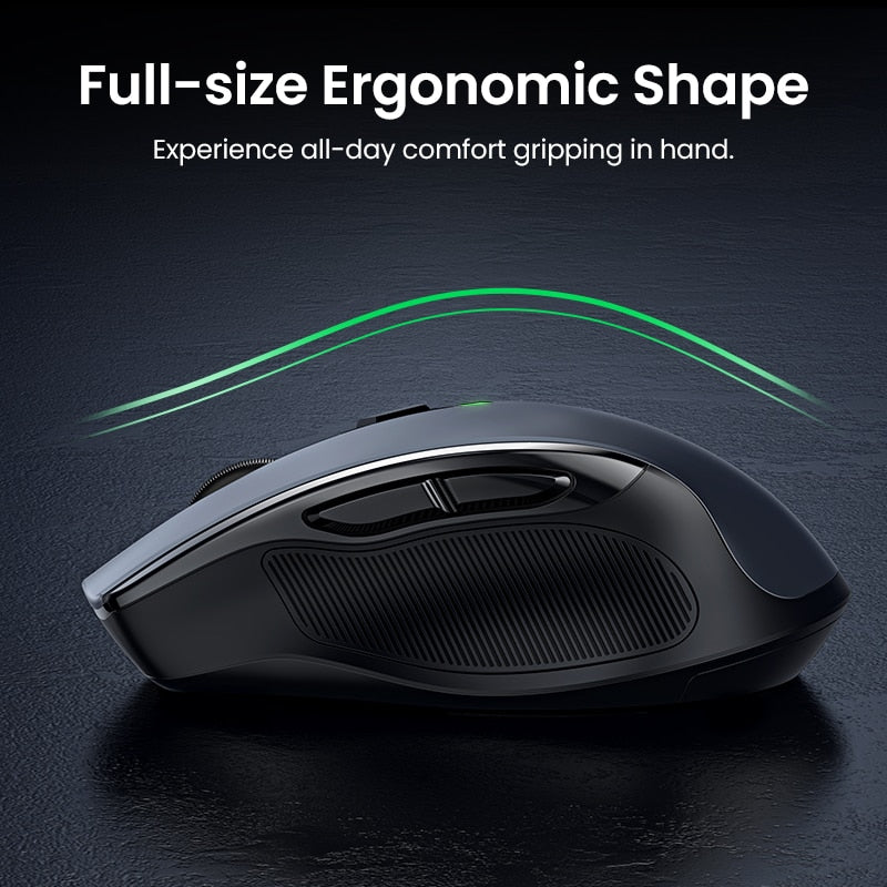 【Top Sale】UGREEN Mouse Wireless Ergonomic Mouse 4000 DPI Silent 6 Buttons For MacBook Tablet Laptop Mute Mice Quiet 2.4G Mouse