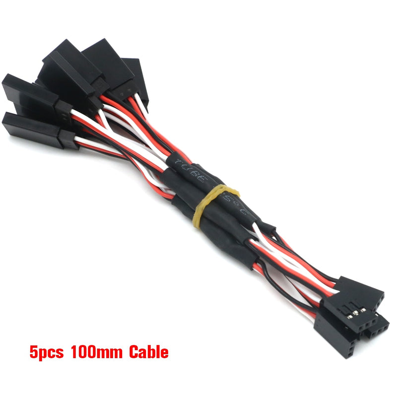 5pcs/lot 100/150/200/300/500mm RC Servo Y Extension Cord Cable Lead Wire For RC Servo JR Futaba RC Airplane Helicopter Car DIY