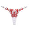 Cute Butterfly Embroidery Women Thongs And G strings Sexy Transparent Mesh Briefs Adjustable Waist Panties Culotte Femme