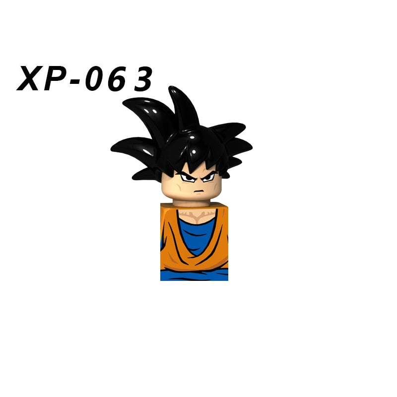 KT1007 KT1009 KT1011 KT1020 KF6142 Dragon Ball Z Goku Vegeta Trunks Kuririn Mini Action toy Figures Kids Assemble dolls Gifts