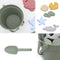 Children Summer Toys with Cute Animal Model Ins Seaside Beach Toys Rubber Dune Sand Mold Tools Sets Baby Bath Toy Kids Swim Toy