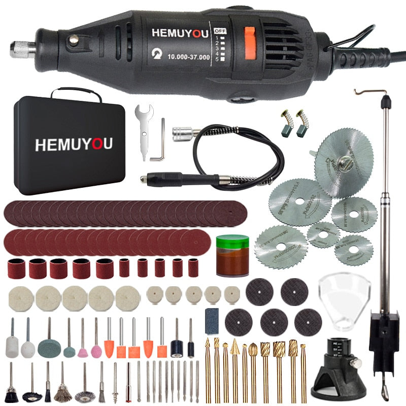 Dremel mini electric drill engraver Rotary Tool polishing machine 180W Power Tool Variable Speed engraving pen with accessories