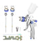 Nasedal HVLP Spray Gun 600ml Cup 1.4Mm 1.7Mm 2.0Mm Gravity Airbrush nozzle needle for Painting Car Furniture Wall