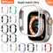 Watch Cover For Apple Watch Ultra 49mm Hard PC Protective Case Hollow Frame Bumper for iwatch Ultra 49mm SmartWatch