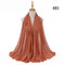 Hijab Scarf 72*175cm Plain Chiffon Scarves For Women Muslim Fasion Islam Clothing Headscarves Shawl For Ladies Headwrap Ramadan
