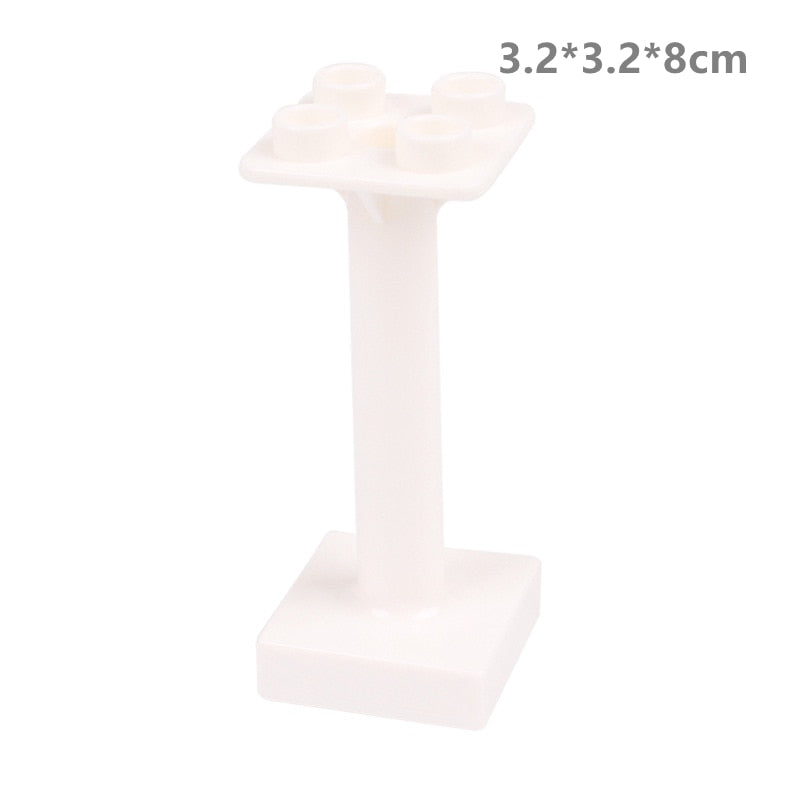 Big Building Blocks Compatible Slide Swing Seesaw Park Playground Series Large Bricks Children Educational Creative Toy Kid Gift