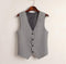Summer V-Neck Vest Women Thin Loose Waistcoat Single Breasted Sleeveless Blazer Feminino Short Slim Veste Femme Tide XXXL