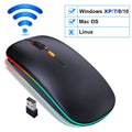 Rechargeable Wireless Mouse Computer Bluetooth Mouse Ergonomic Usb Mouse Silent Mause With Backlight RGB Mice For Laptop PC ipad