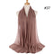 Hijab Scarf 72*175cm Plain Chiffon Scarves For Women Muslim Fasion Islam Clothing Headscarves Shawl For Ladies Headwrap Ramadan