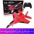 Rc Plane SU 57 Radio Controlled Airplane with Light Fixed Wing Hand Throwing Foam Electric Remote Control Plane toys for kids