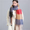 2022 New Women Plaid Scarf Winter Pashmina Shawls Cashmere Thick Wraps Lady Tassel Warm Scarves Rainbow Hairy Bufanda