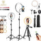 10&quot; 26cm LED Selfie Ring Light Photography Video Light RingLight Phone Stand Tripod Fill Light Dimmable Lamp Trepied Streaming