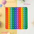 Rainbow Push Bubble Pop Fidget Stress Relief Squeeze Ball Toy for Kid Children Antistress Game Hand Simple Dimple Relax Adult