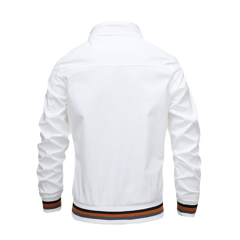 Men Fashion Jacket Men New Casual Windbreaker Bomber Jacket Coats Men 2022 Spring Autumn Outdoor Waterproof Slim Jackets Mens