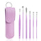 6Pcs/set Ear Wax Pickers Stainless Steel Earpick Wax Remover piercing kit  earwax Curette  Spoon Care Ear Clean Toolear cleaner