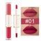 5 In 1 Matte Lipstick Kit Combo Strip Velvet Sexy Red Lip Tint Non-stick Cup Lip Gloss Lip Oil Makeup Lips Cosmetic Set