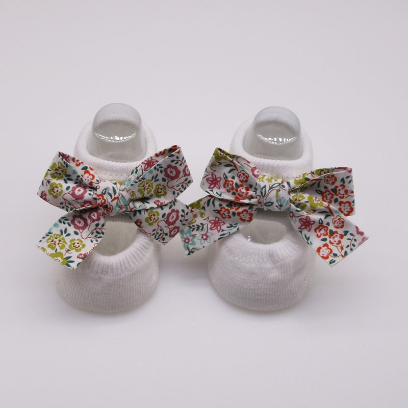 2022 Newborn Indoor Cotton Socks Bow Infant Anti Slip Socks Baby Girl Socks Rubber Soles Baby Boy Floor Socks Spring Autumn