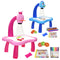 Children Led Projector Art Drawing Table Toys Kids Painting Board Desk Arts Crafts Educational Learning Paint Tools Toy for Girl